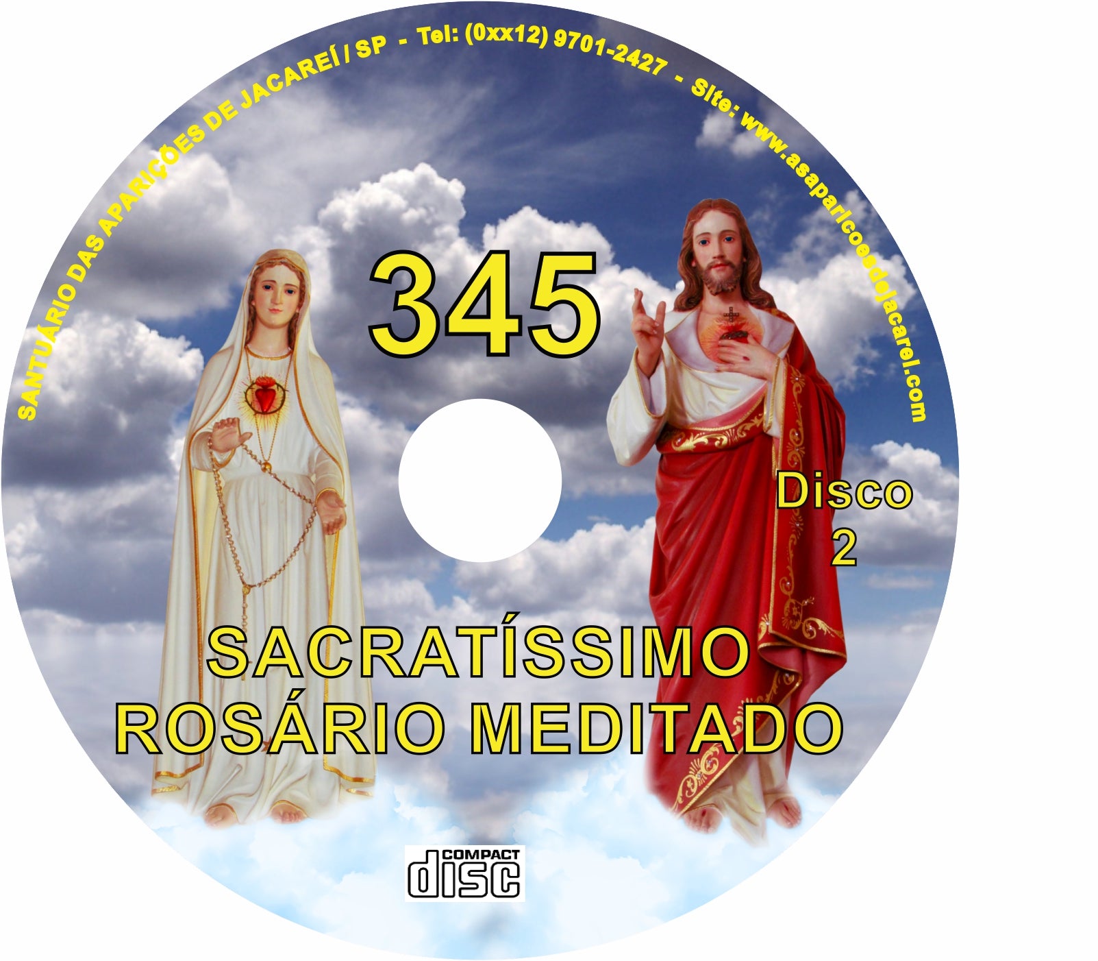 CD Rosário Meditado 345 CD Rosário Meditado 345